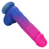 Naughty Bits Ombre Hombre XL Vibrating Dildo -  -  Pink/purple CalExotics