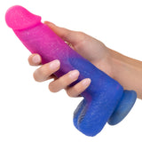 Naughty Bits Ombre Hombre XL Vibrating Dildo -  -  Pink/purple CalExotics