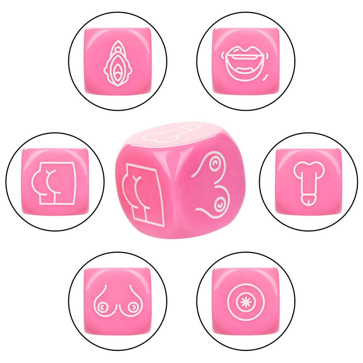 Naughty Bits Roll With It Icon - Based Sex Dice  Game CalExotics