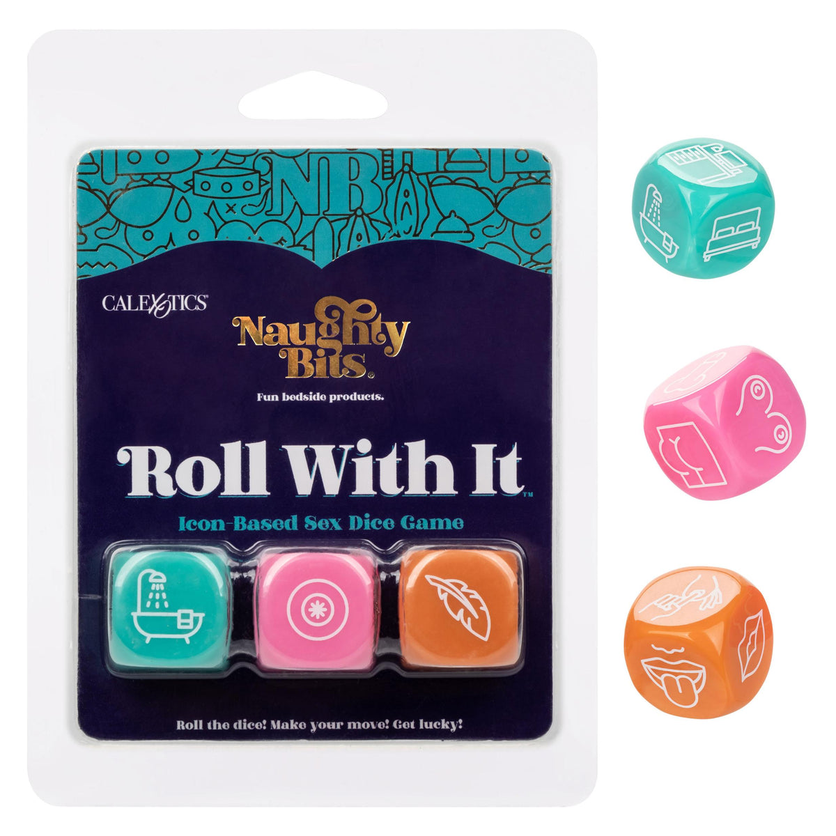 Naughty Bits Roll With It Icon - Based Sex Dice  Game CalExotics