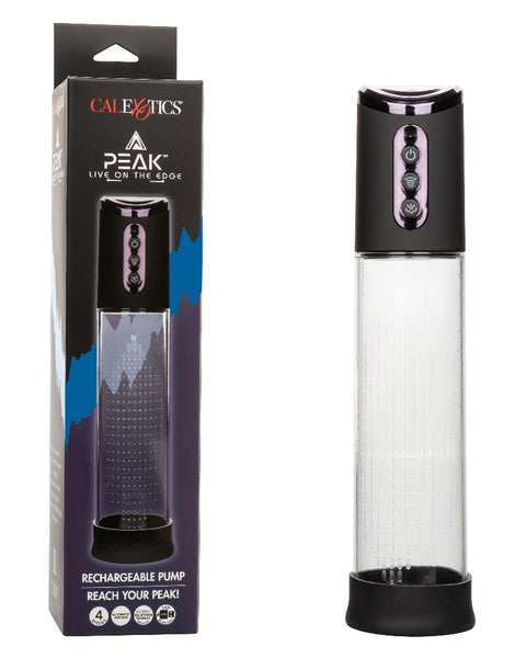 Peak Rechargeable Pump - Black/clear CalExotics