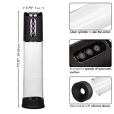 Peak Rechargeable Pump - Black/clear CalExotics