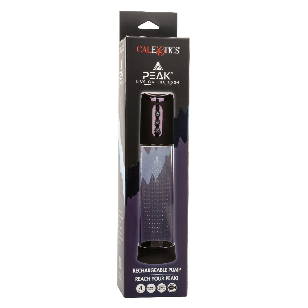 Peak Rechargeable Pump - Black/clear CalExotics