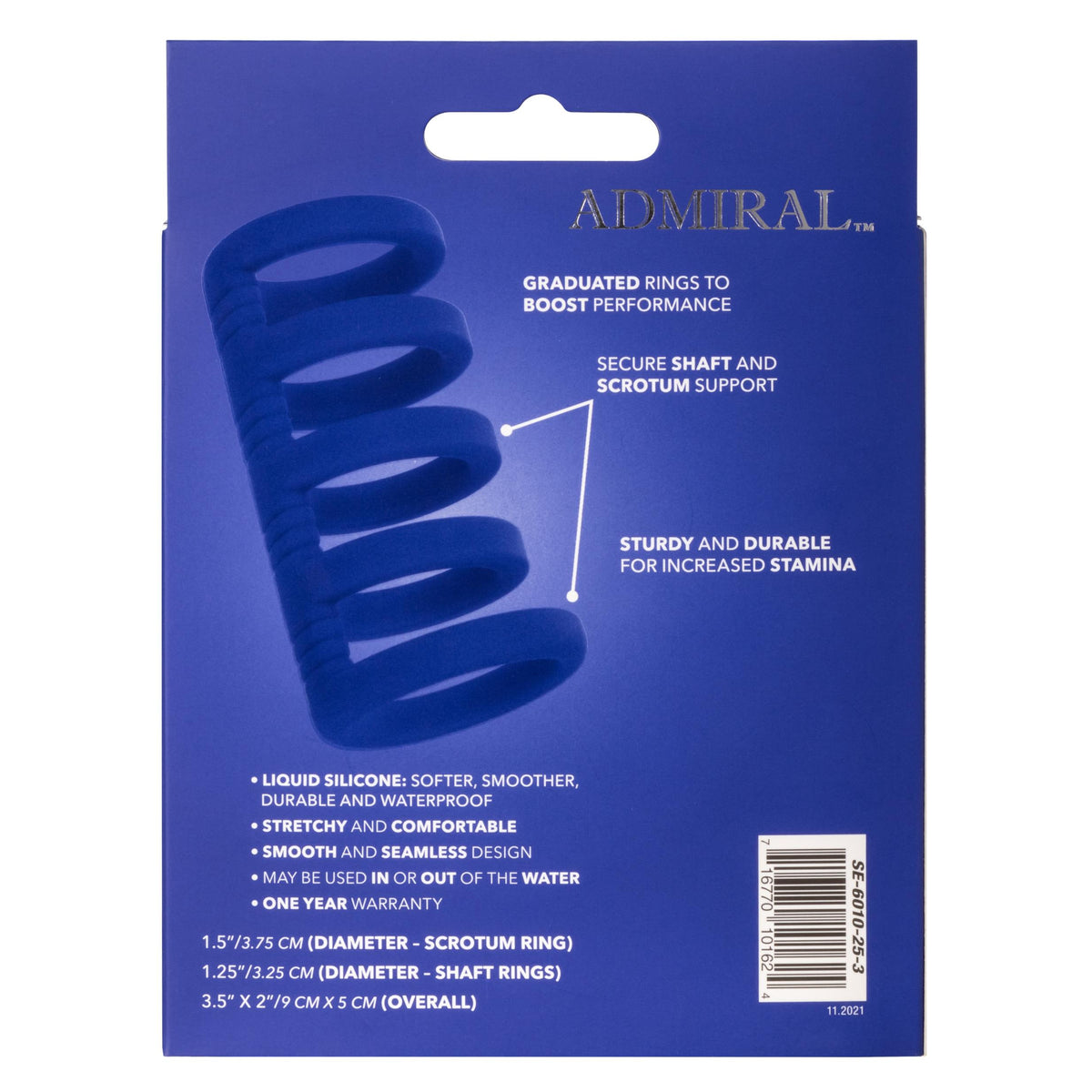 Admiral Xtreme Cock Cage- Blue CalExotics