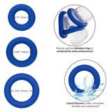 Admiral Universal Cock Ring Set - Blue CalExotics