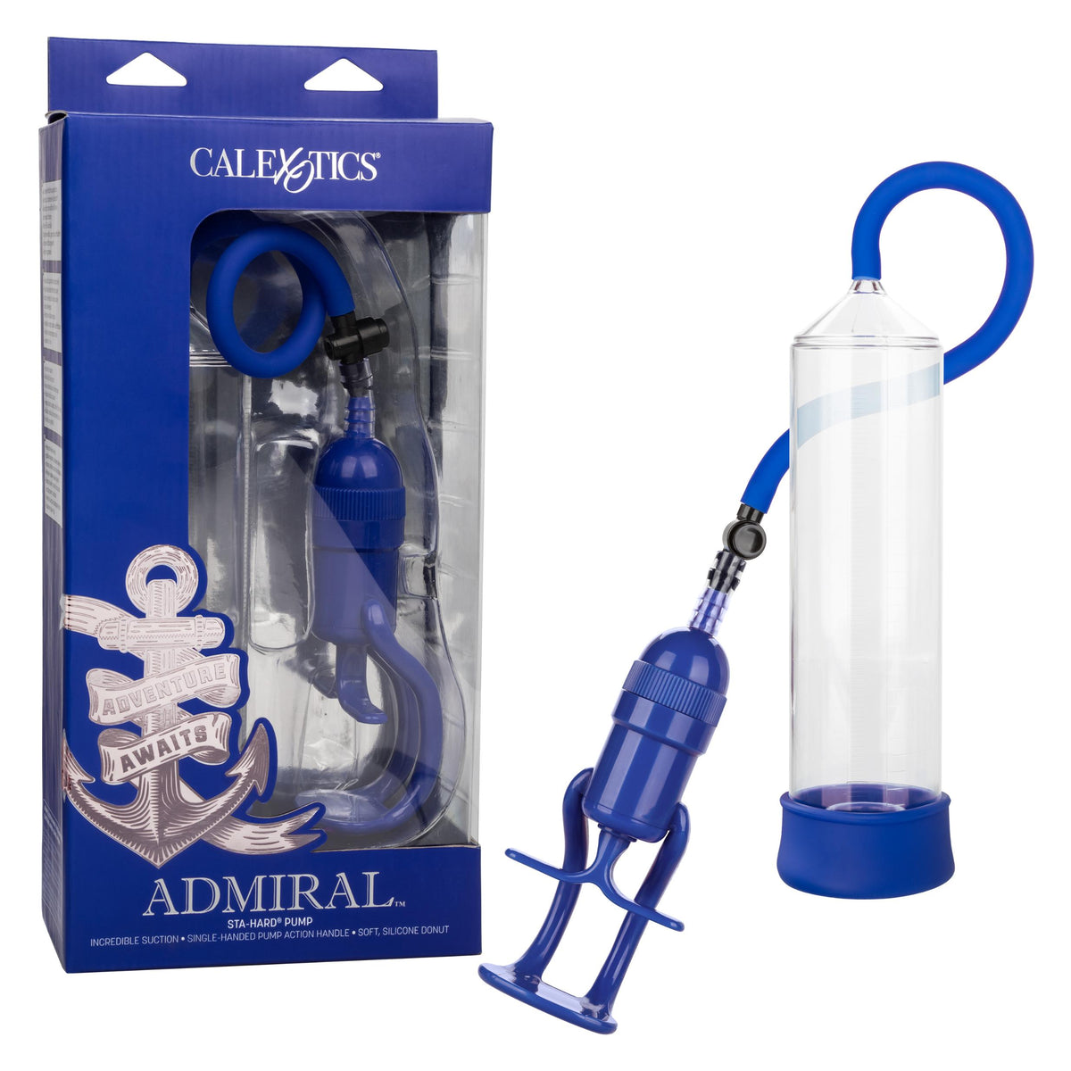 Admiral Sta-Hard Pump - Blue CalExotics