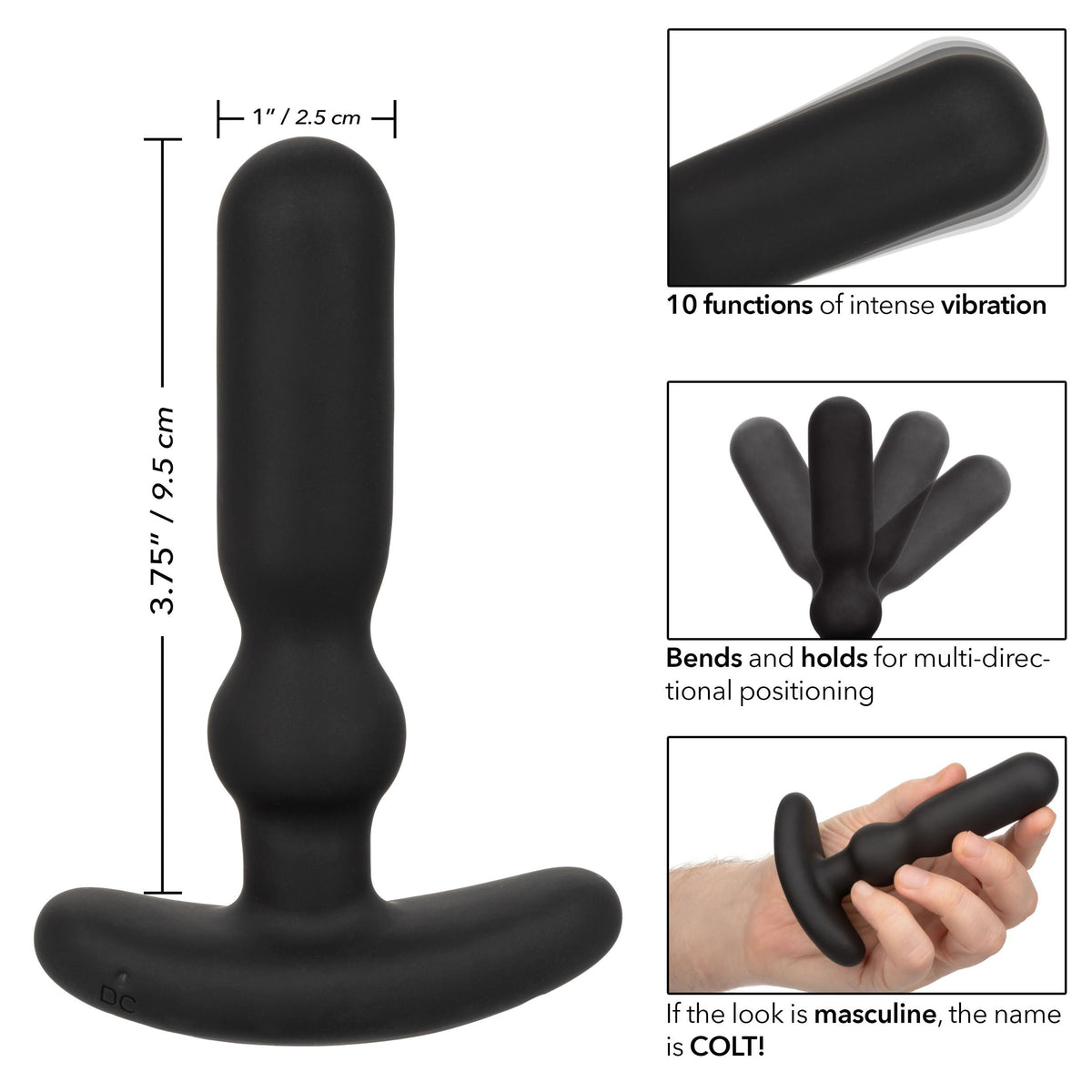 Colt Rechargeable Anal-T - Black CalExotics