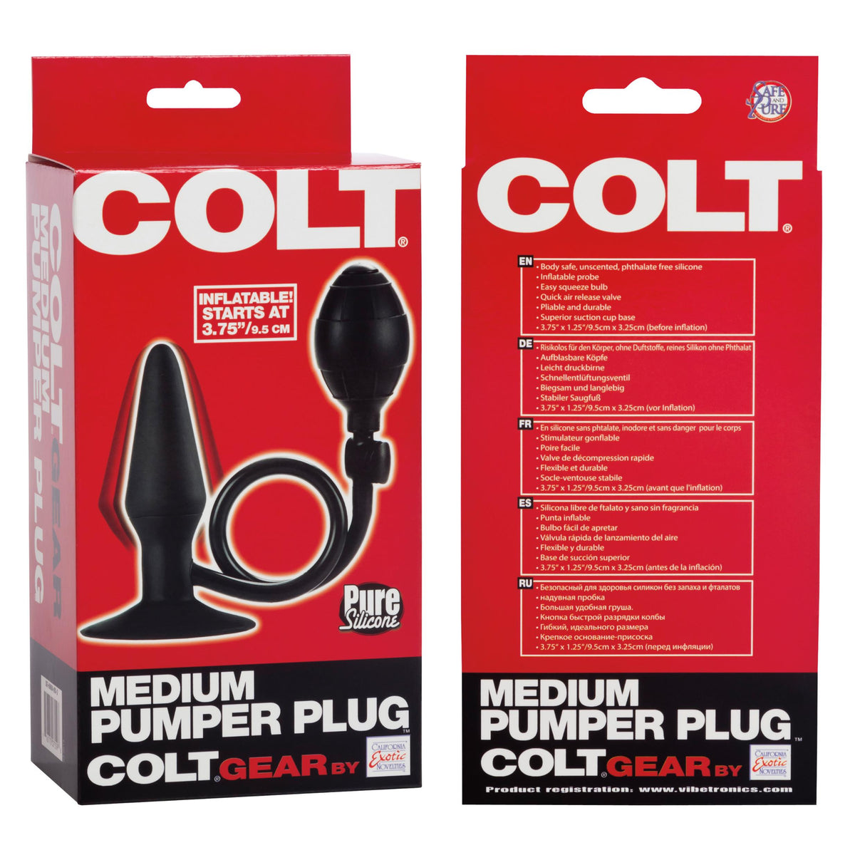 Colt Medium Pumper Plug - Black CalExotics