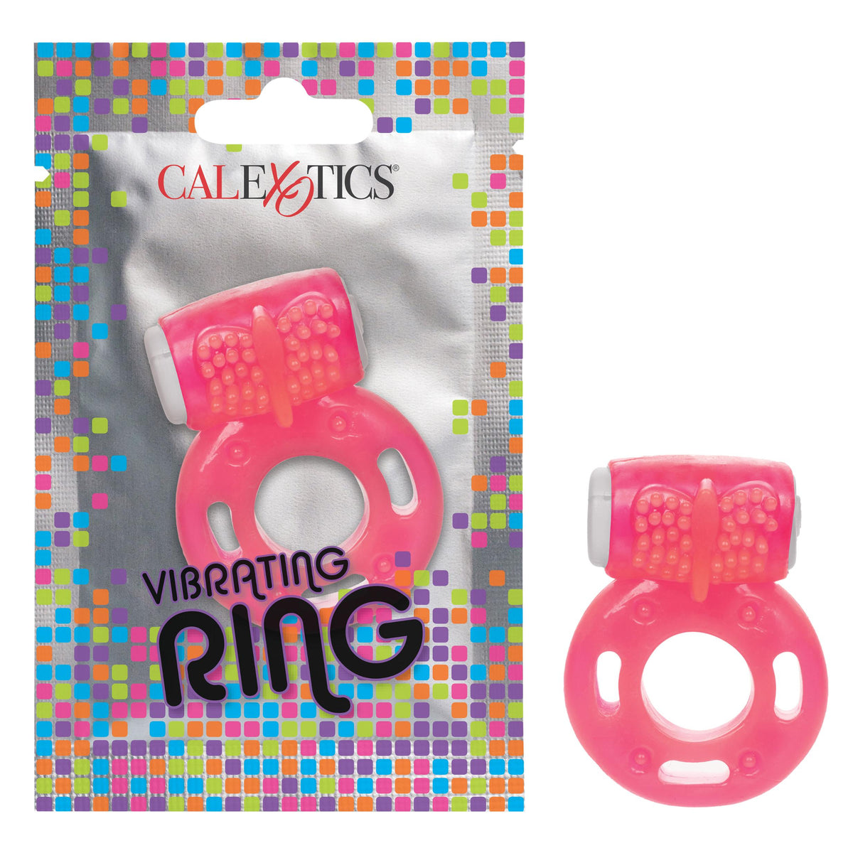 Foil Pack Vibrating Ring - Pink CalExotics