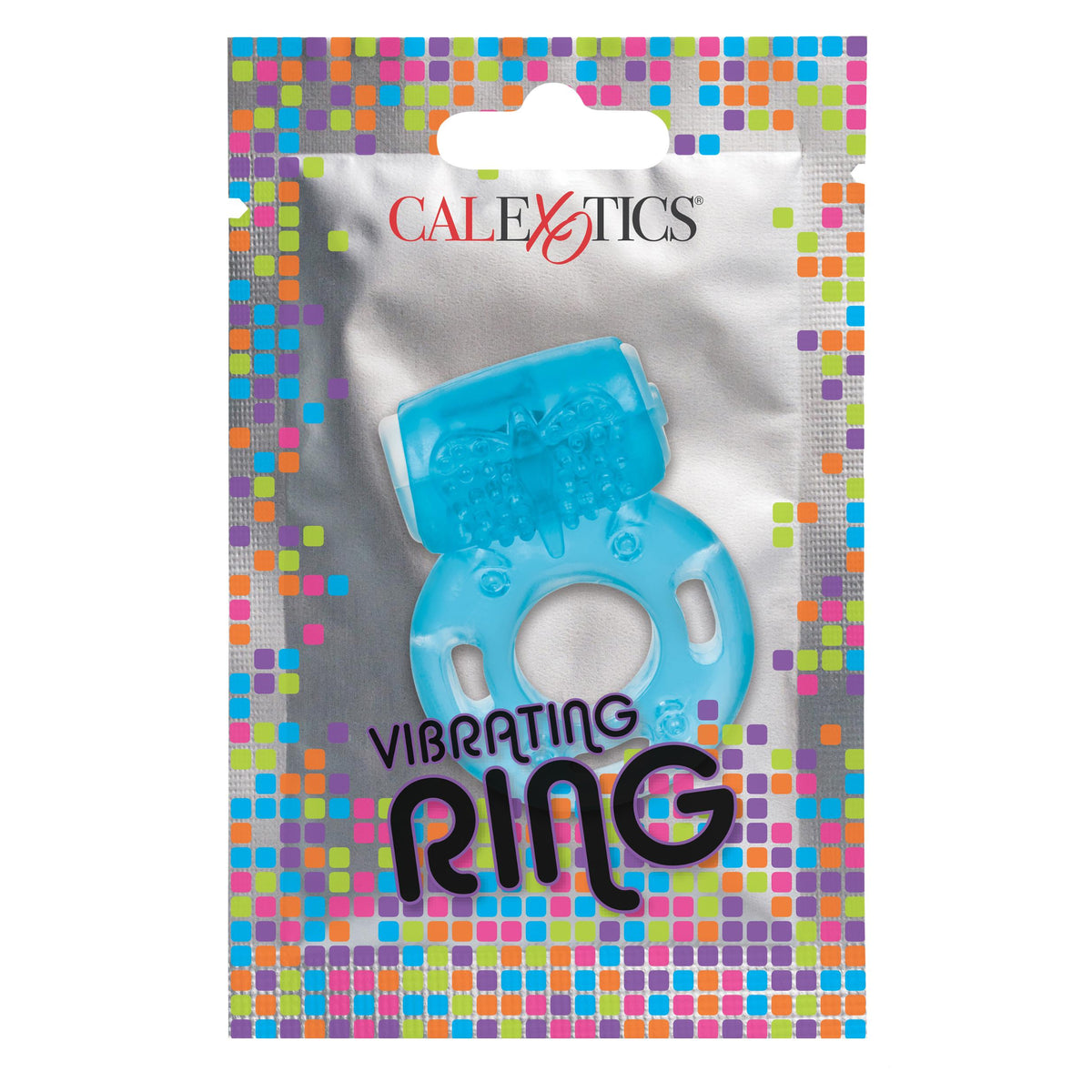 Foil Pack Vibrating Ring - Blue CalExotics