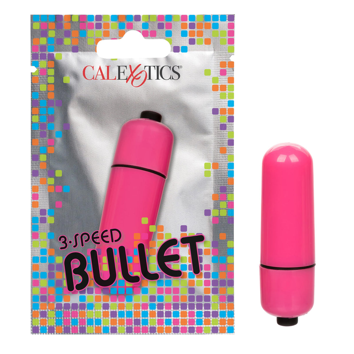 Foil Pack 3-Speed Bullet - Pink CalExotics