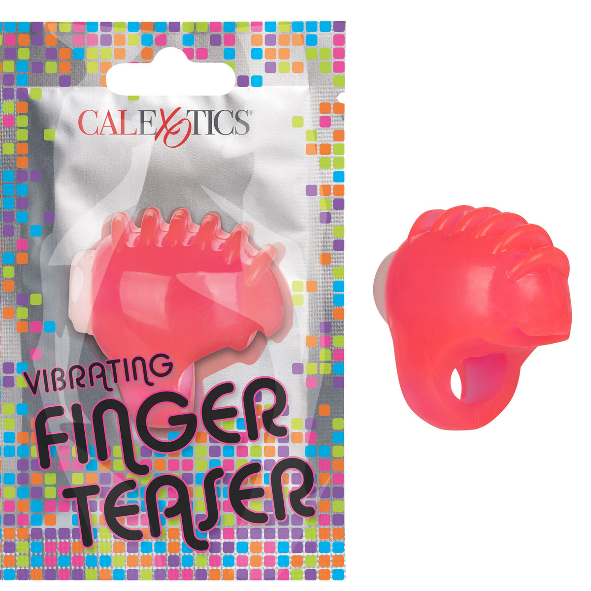 Foil Pack Vibrating Finger Teaser - Pink CalExotics