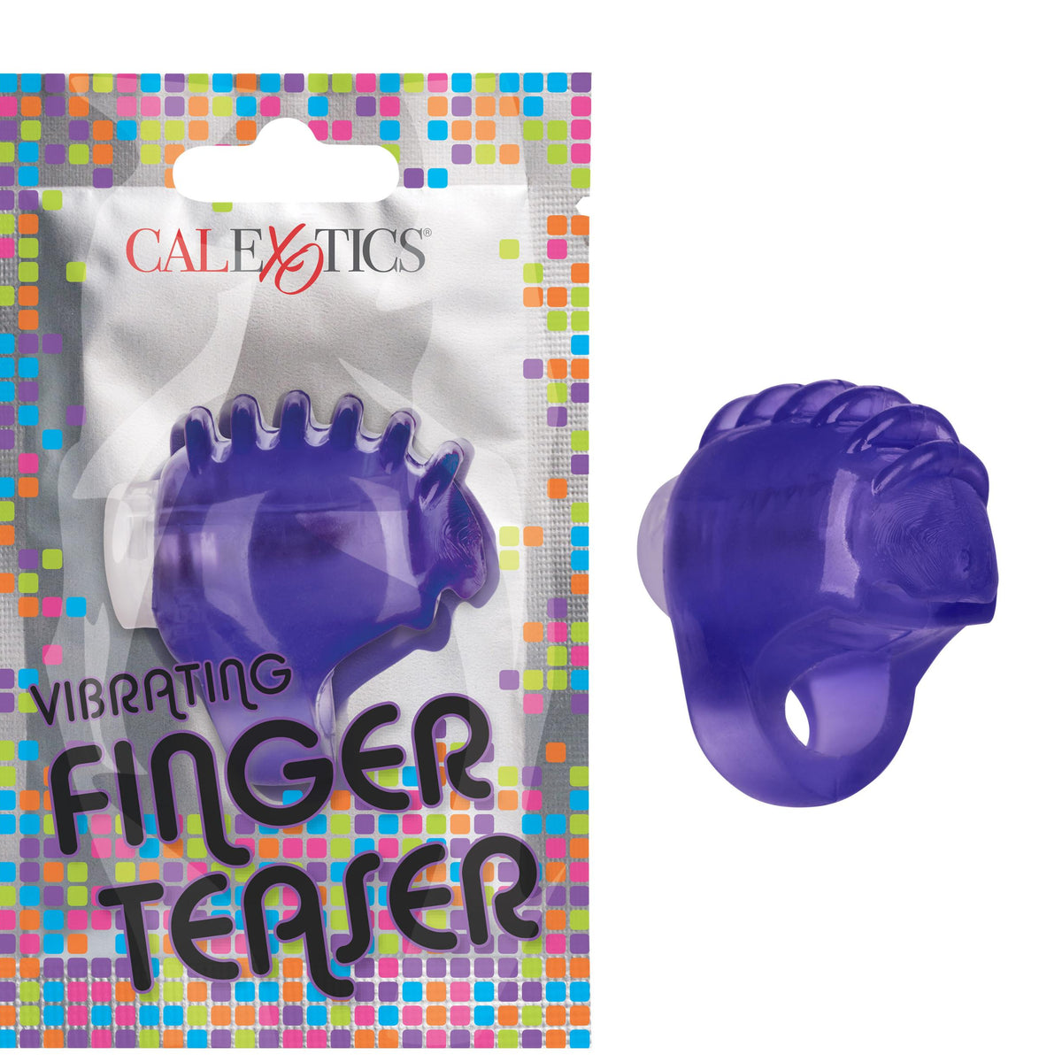 Foil Pack Vibrating Finger Teaser - Purple CalExotics