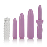 Dr. Laura Bernam Dilators - Set of 4 Locking Sizes Plus Sleeve - Purple CalExotics