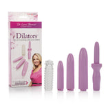 Dr. Laura Bernam Dilators - Set of 4 Locking Sizes Plus Sleeve - Purple CalExotics