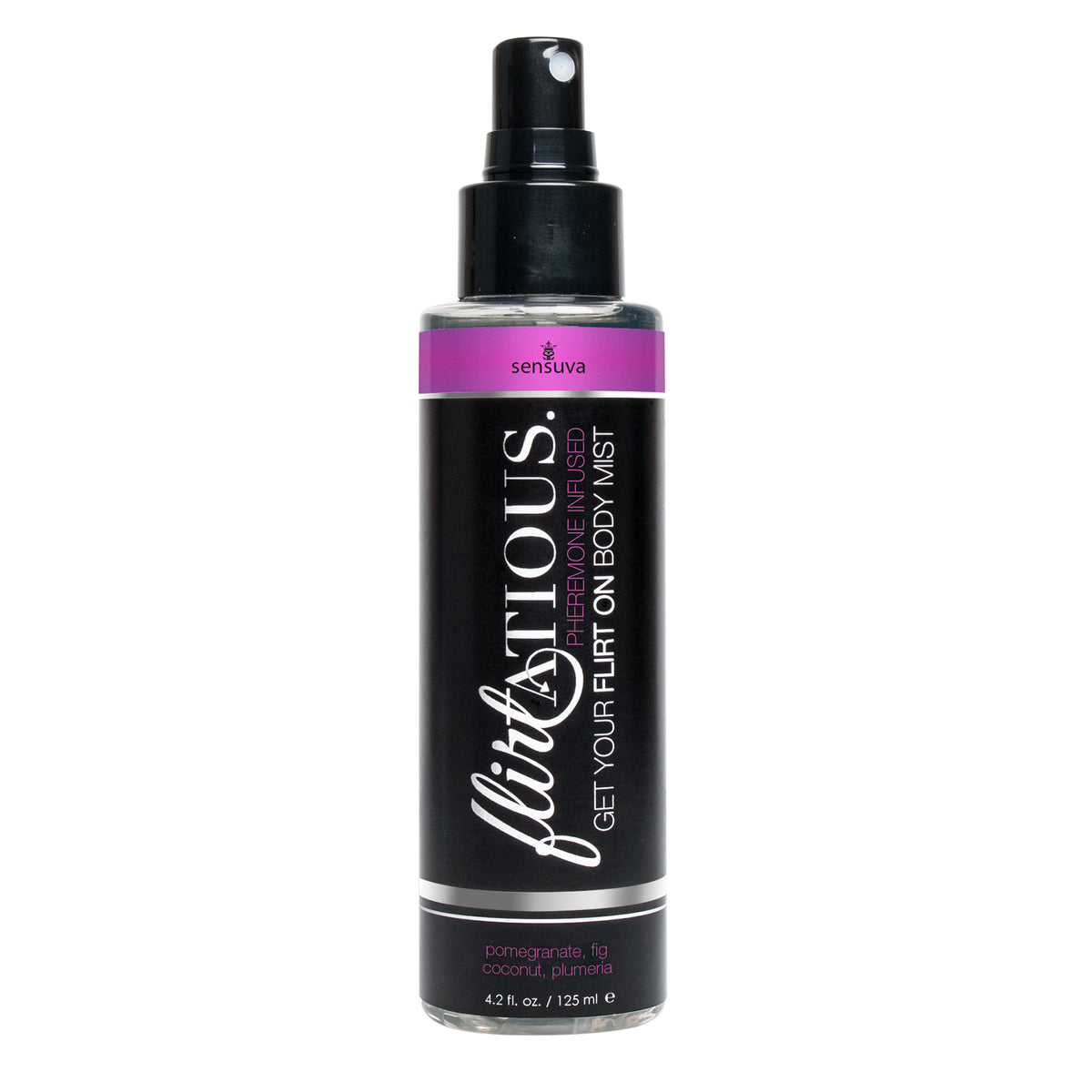 Flirtatious Pheromone Infused Body Mist - Pomegranate, Fig, & Plumeria - 4.2 fl.oz /125ml Sensuva