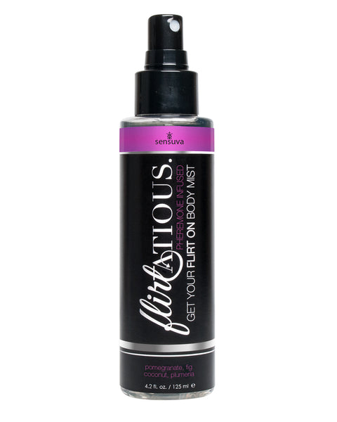 Flirtatious Pheromone Infused Body Mist - Pomegranate, Fig, & Plumeria - 4.2 fl.oz /125ml Sensuva