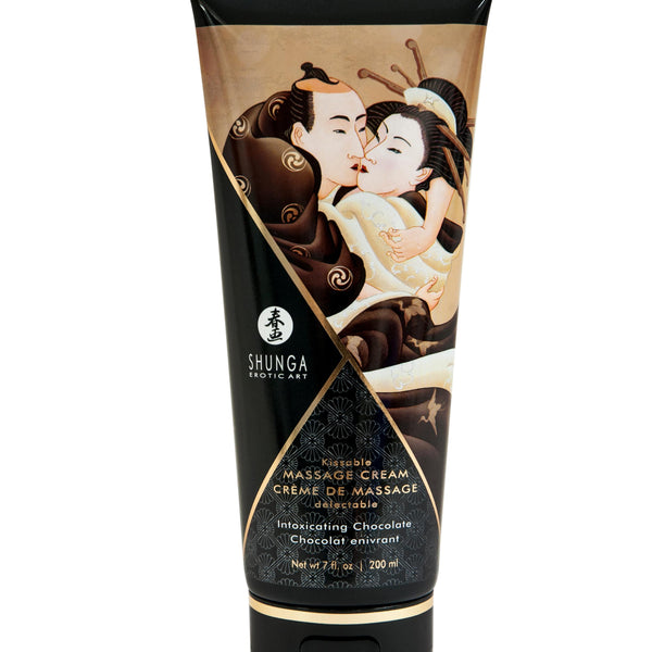 Kissable Massage Cream - Intoxicating Chocolate - 7 Fl. Oz. / 200 ml Shunga