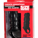 Sheath Sensations Enhancer Sex Sleeve - Black XR Brands Size Matters