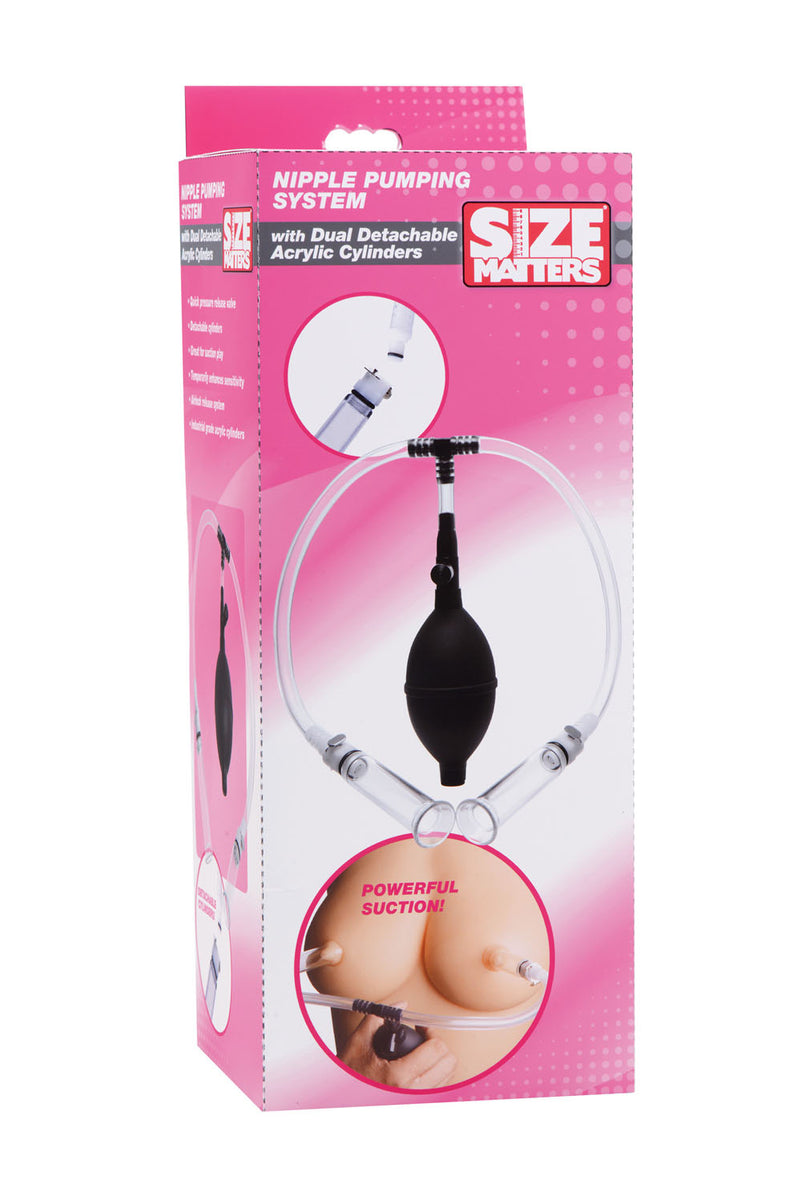 Nipple Pumping System With Detachable Cylinders XR Brands Size Matters