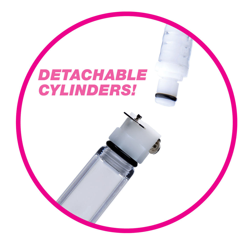 Nipple Pumping System With Detachable Cylinders XR Brands Size Matters