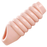 Really Ample Ribbed Penis Enhancer Sheath XR Brands Size Matters