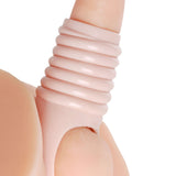 Really Ample Ribbed Penis Enhancer Sheath XR Brands Size Matters