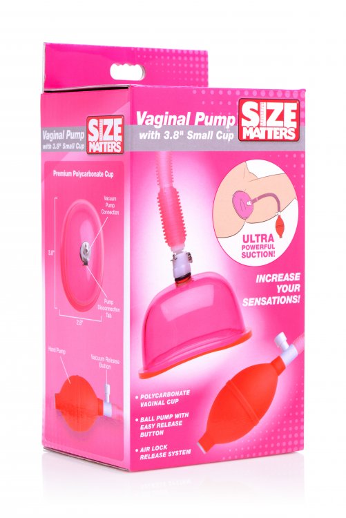 Vaginal Pump With 3.8 Inch Small Cup XR Brands Size Matters