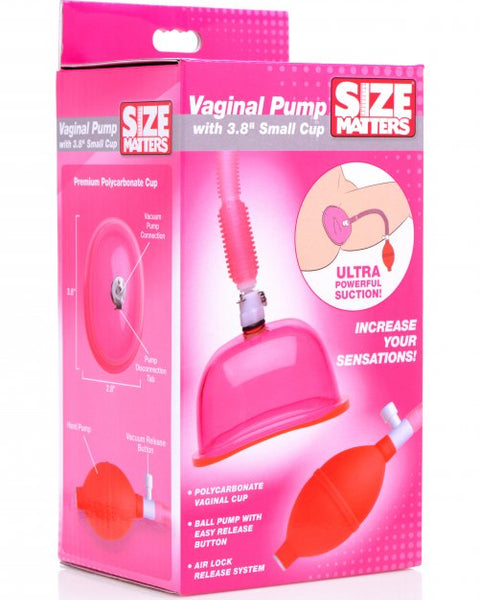 Vaginal Pump With 3.8 Inch Small Cup XR Brands Size Matters