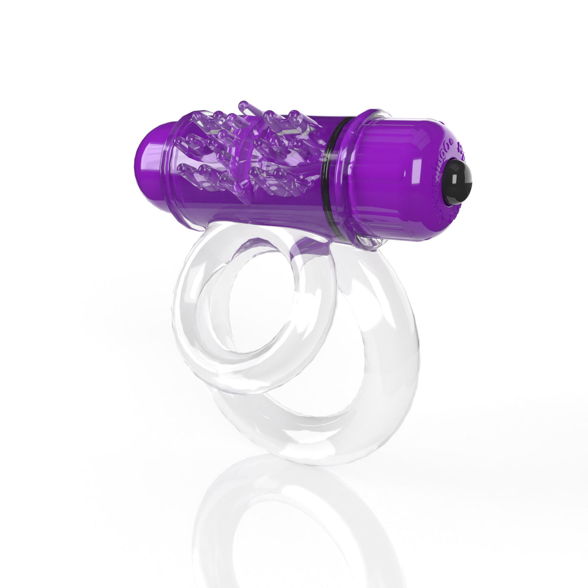 Screaming O 4b - Double O Super Powered Vibrating  Double Ring - Grape Sale Specials