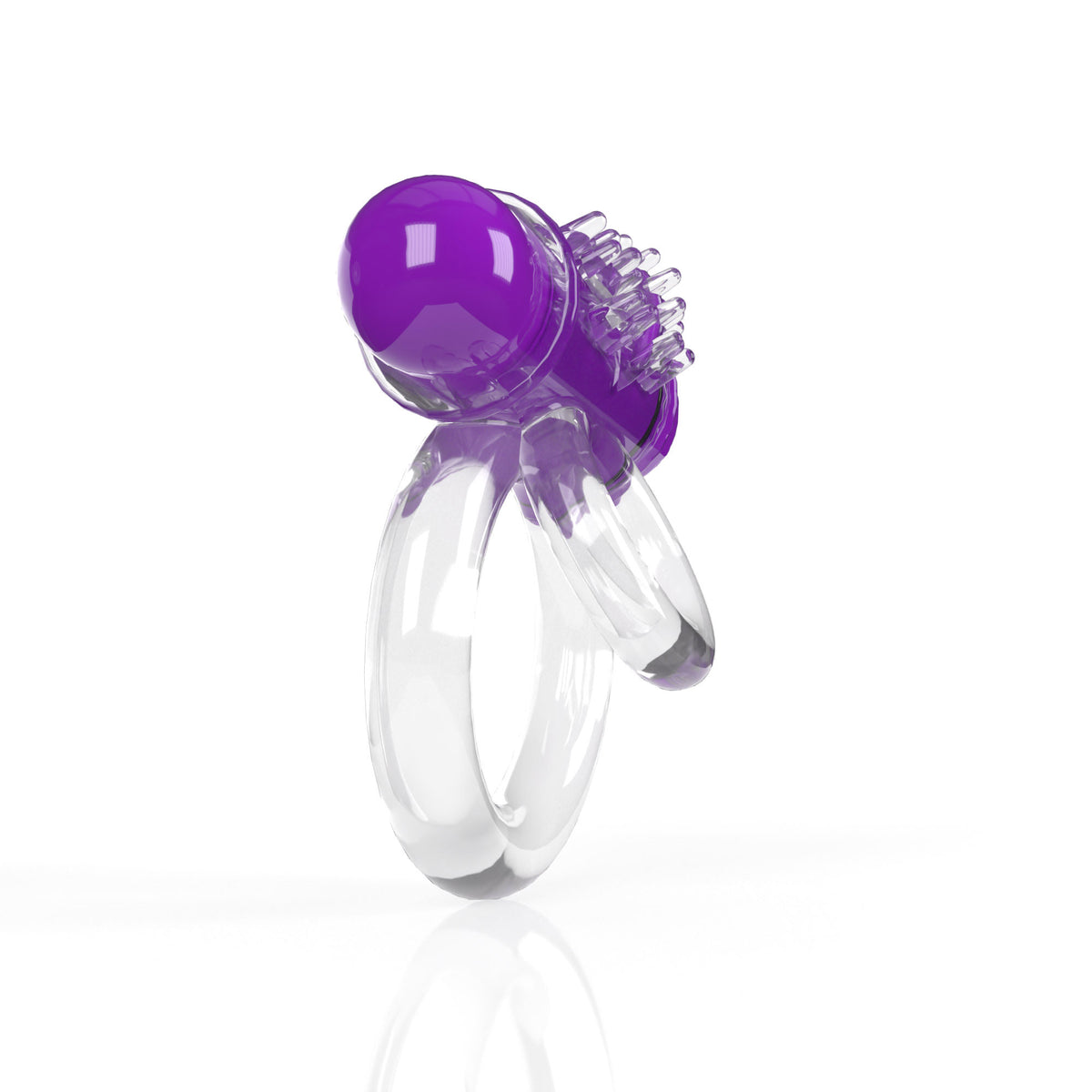 Screaming O 4b - Double O Super Powered Vibrating  Double Ring - Grape Sale Specials