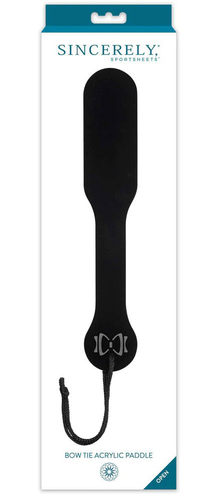 Bow Tie Acrylic Paddle - Black Sale Specials