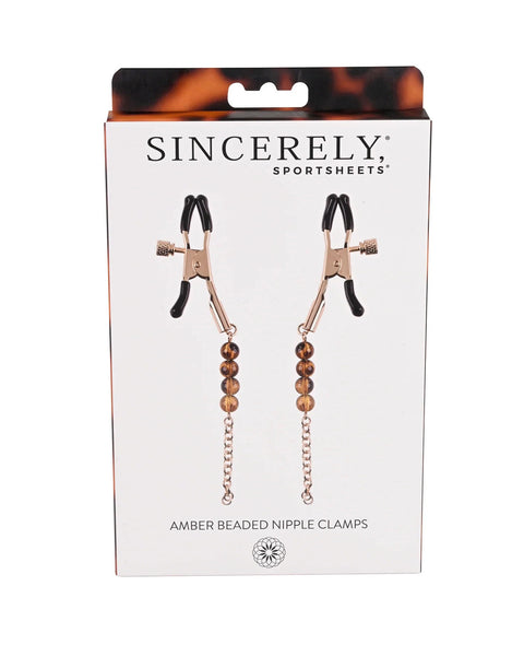 Sincerely Amber Beaded Nipple Clamp Sale Specials