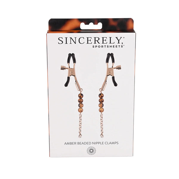 Sincerely Amber Beaded Nipple Clamp Sale Specials