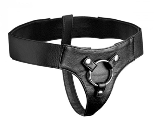 Domina Adjustable Wide Band Strap on Harness XR Brands Strap U