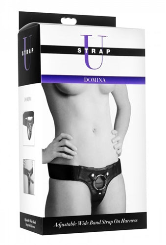 Domina Adjustable Wide Band Strap on Harness XR Brands Strap U