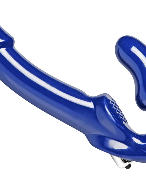 Revolver II Vibrating Strapless Strap on Dildo -  Blue XR Brands Strap U