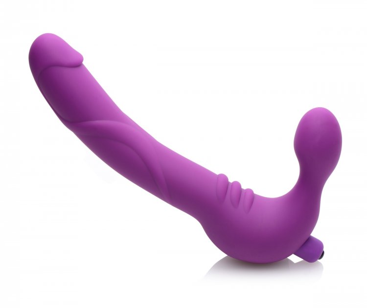 Royal Revolver Vibrating Strapless Strap- on Dildo - Purple XR Brands Strap U