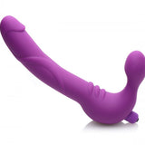 Royal Revolver Vibrating Strapless Strap- on Dildo - Purple XR Brands Strap U