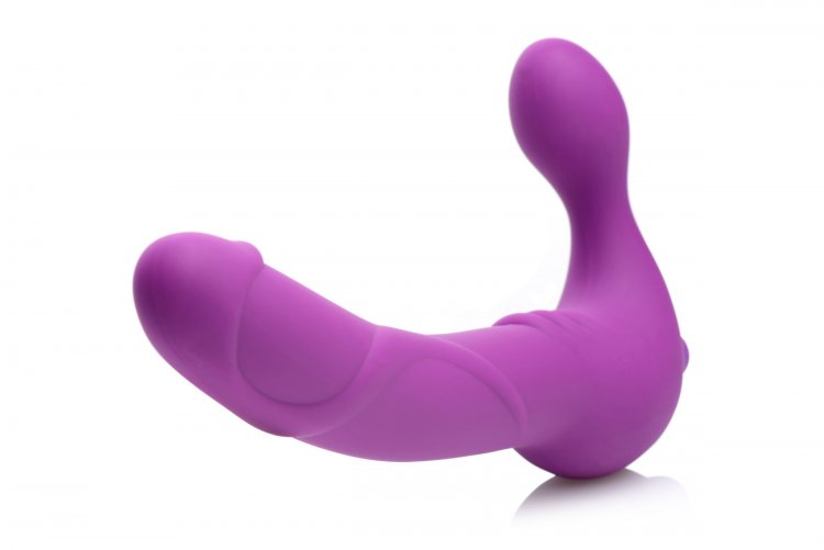 Royal Revolver Vibrating Strapless Strap- on Dildo - Purple XR Brands Strap U