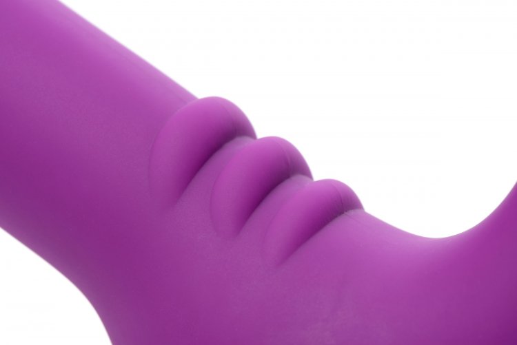 Royal Revolver Vibrating Strapless Strap- on Dildo - Purple XR Brands Strap U