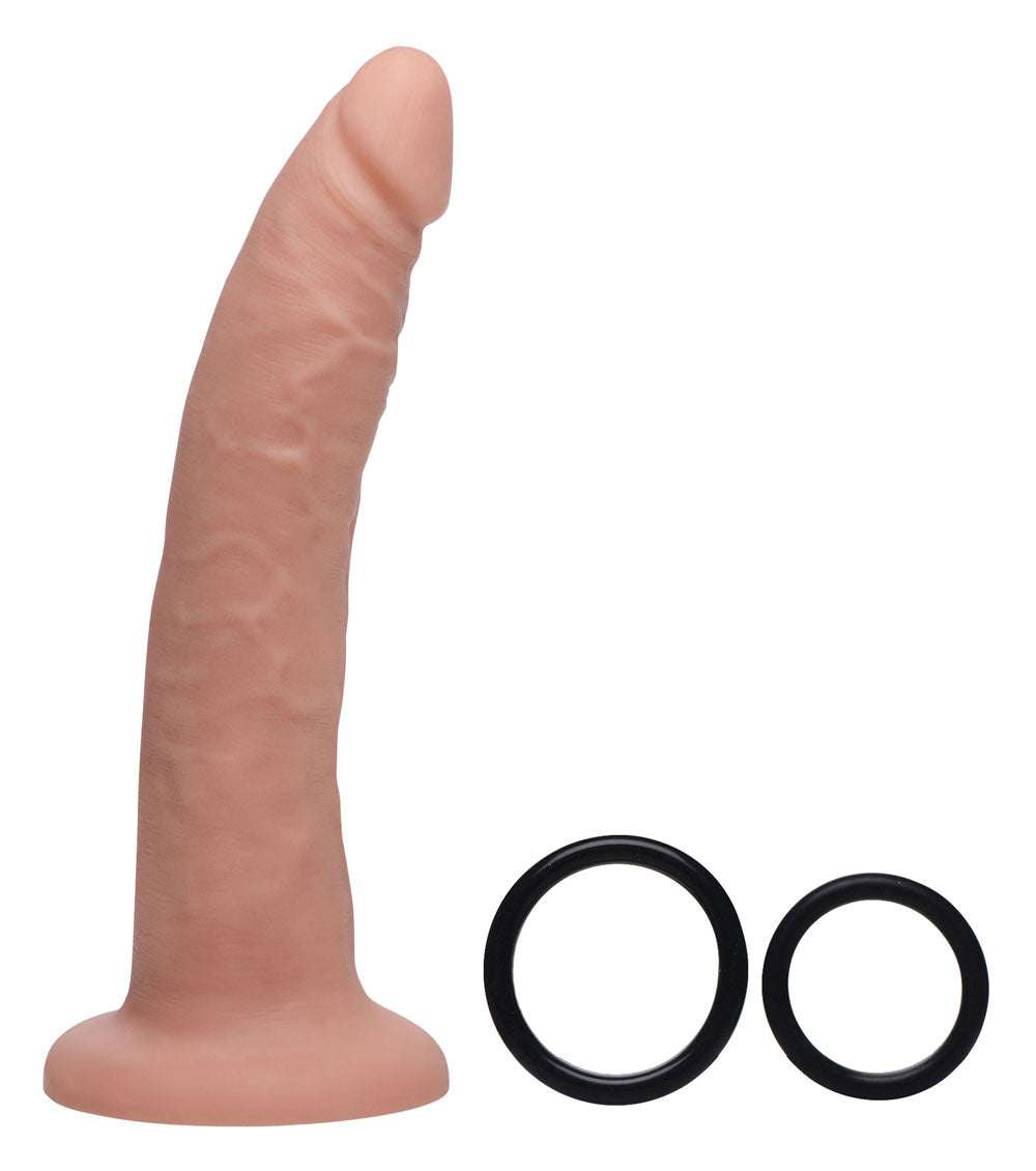 Charmed 7.5 Inch Silicone Dildo With Harness XR Brands Strap U