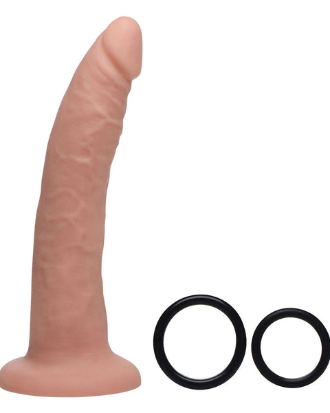 Charmed 7.5 Inch Silicone Dildo With Harness XR Brands Strap U