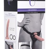 Charmed 7.5 Inch Silicone Dildo With Harness XR Brands Strap U