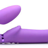 10x Ergo- Fit G-Pulse Inflatable and Vibrating  Strapless Strap- on - Purple XR Brands Strap U