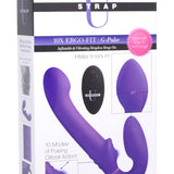 10x Ergo- Fit G-Pulse Inflatable and Vibrating  Strapless Strap- on - Purple XR Brands Strap U