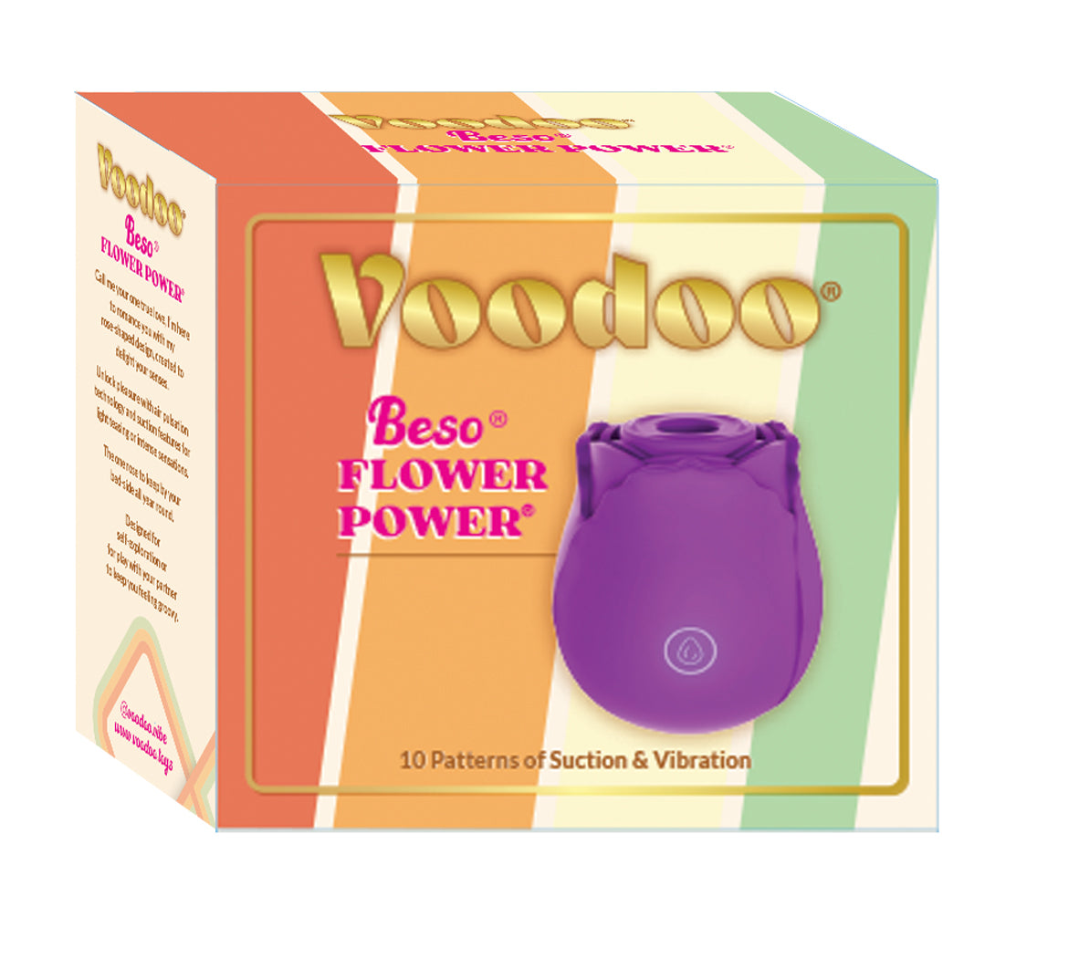 Voodoo Beso Flower Power - Purple Voodoo Toys