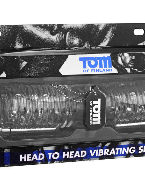 Tom of Finland Head to Head Vibrating Sleeve XR Brands Tom of Finland