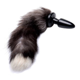 Grey Fox Tail Anal Plug XR Brands Tailz