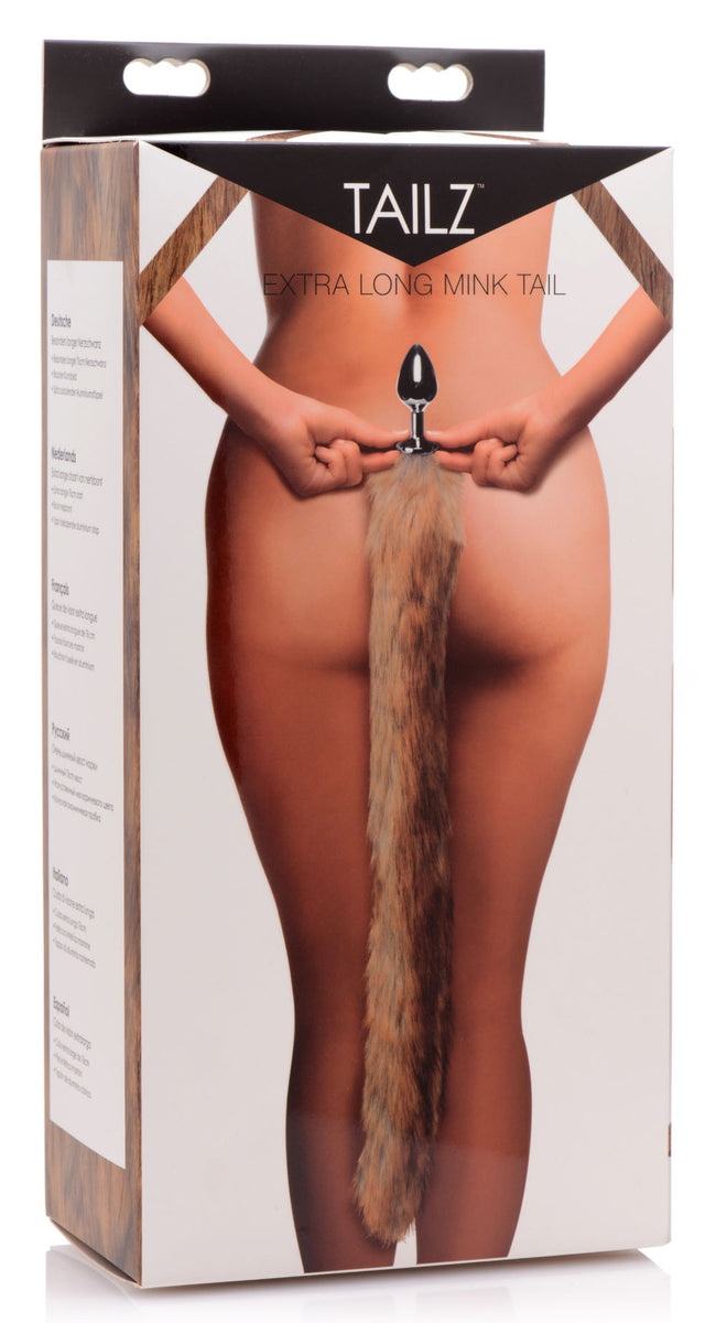 Extra Long Mink Tail Metal Anal Plug XR Brands Tailz